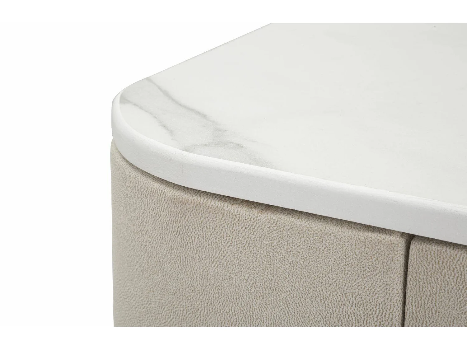 Consola Ronda, Mesa multiusos, Armário lateral, Secretária de corredor, Creme e Dourado, 70x40 h80 cm