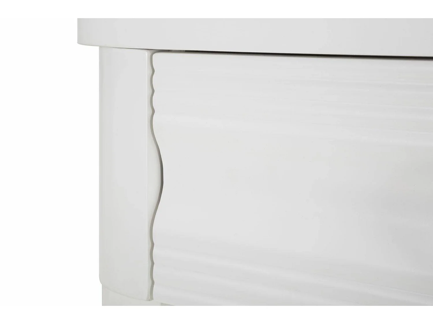 Bakar console, Multifunctionele tafel, Bijzetkast, Gangbureau, 110x40 h82 cm, Wit