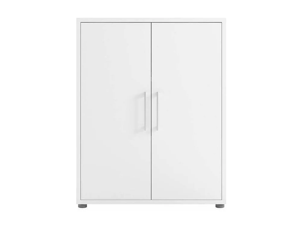 Buffet Warszawa, Buffet du salon, Commode de salon, Garde-manger de cuisine, 89x40 h113 cm, Blanc