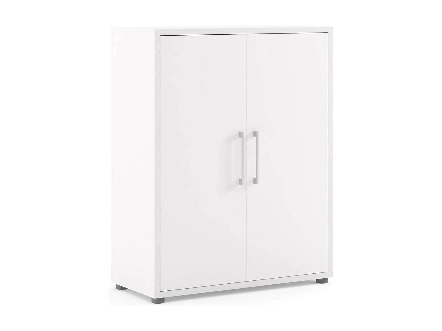 Buffet Warszawa, Buffet du salon, Commode de salon, Garde-manger de cuisine, 89x40 h113 cm, Blanc