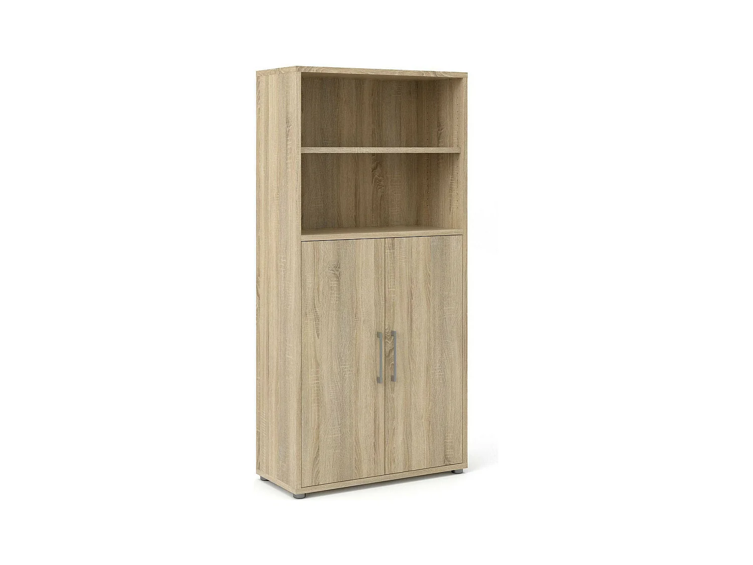 Buffet Saotome, Buffet du salon, Commode de salon, Garde-manger de cuisine, 89x40 h186 cm, Chêne
