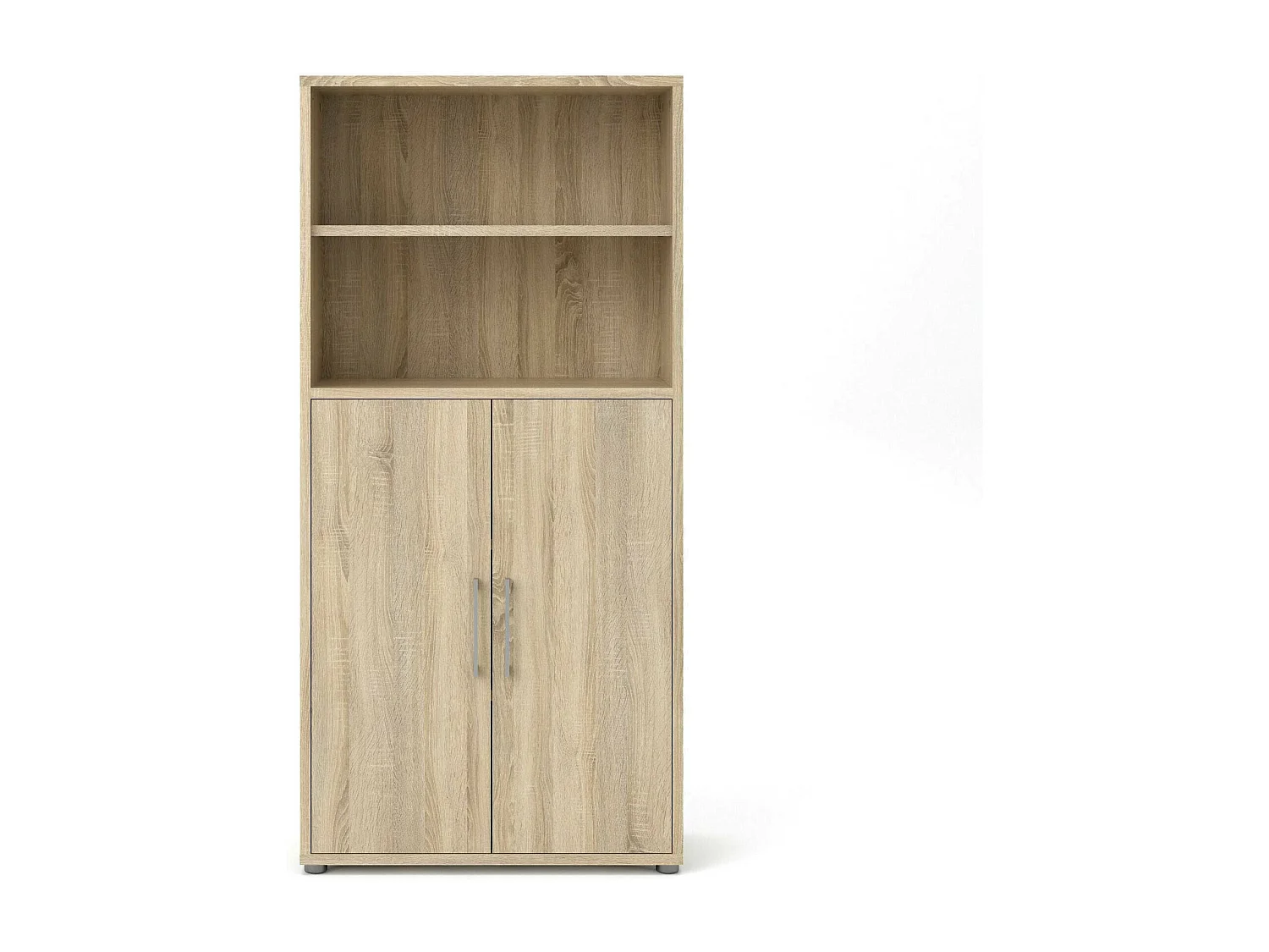 Aparador Saotome, Buffet de sala, Aparador de sala, Despensa de cozinha, 89x40 h186 cm, Carvalho