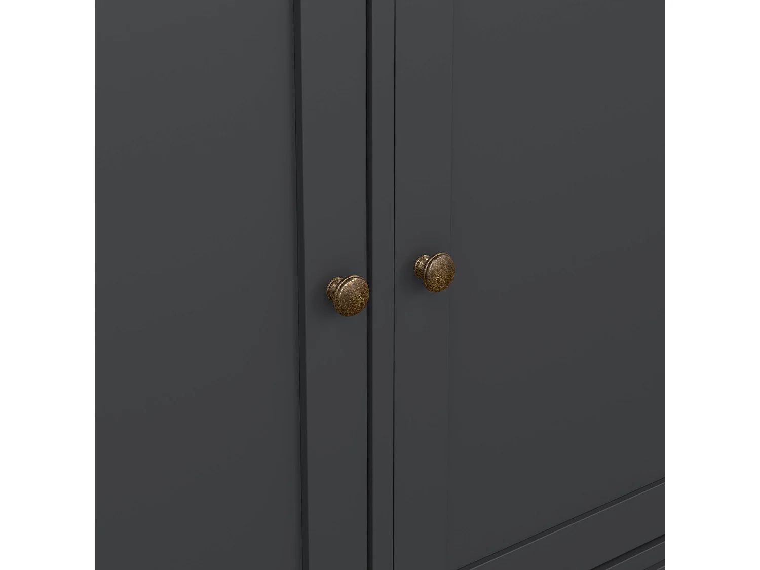 Buffet Asola, Buffet du salon, Commode de salon, Garde-manger de cuisine, 144x46 h92 cm, Gris