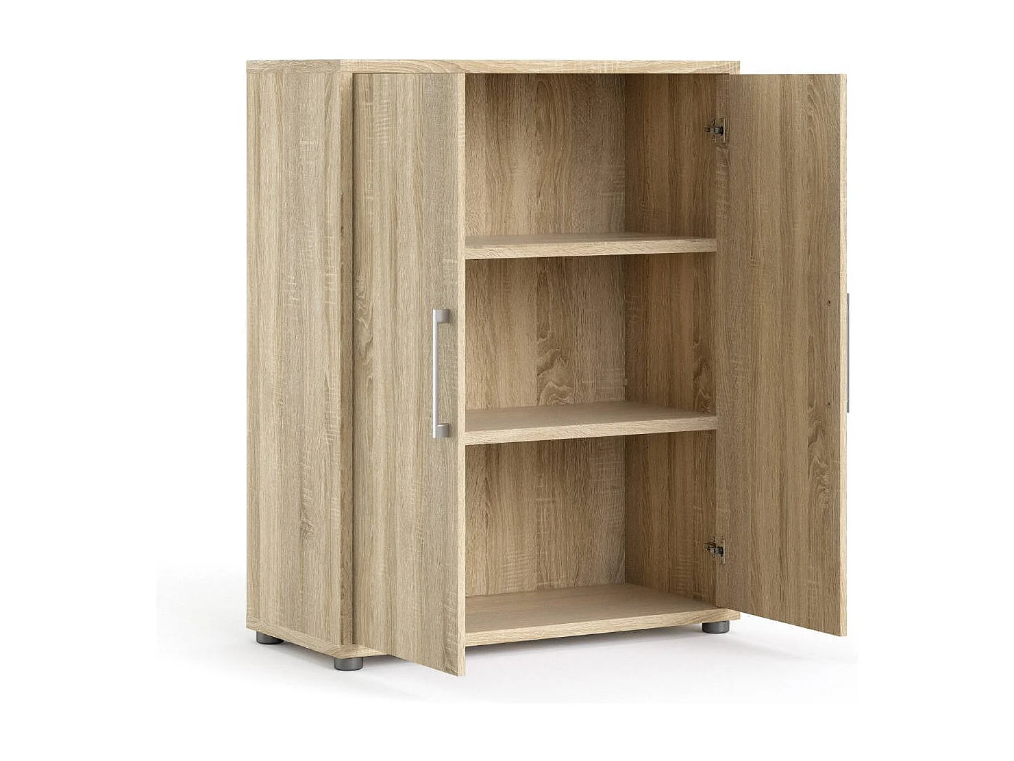 Aparador Warszawa, Buffet de sala, Aparador de sala, Despensa de cozinha, 89x40 h113 cm, Carvalho