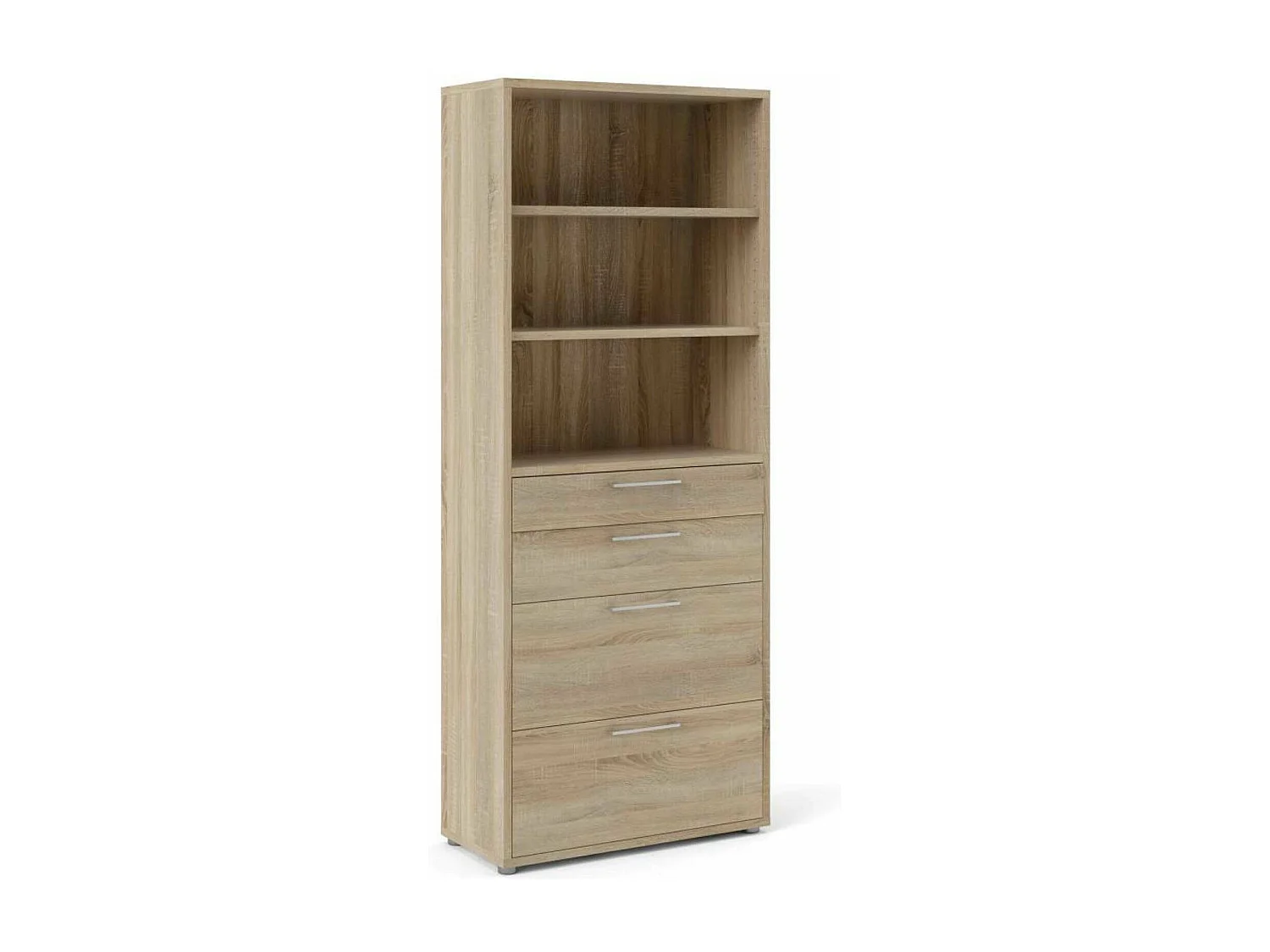 Kommode Aritzo, Wohnzimmerbuffet, Wohnzimmer-Sideboard, Moderne Küchen-Speisekammer, 89x40 h222 cm, Eiche