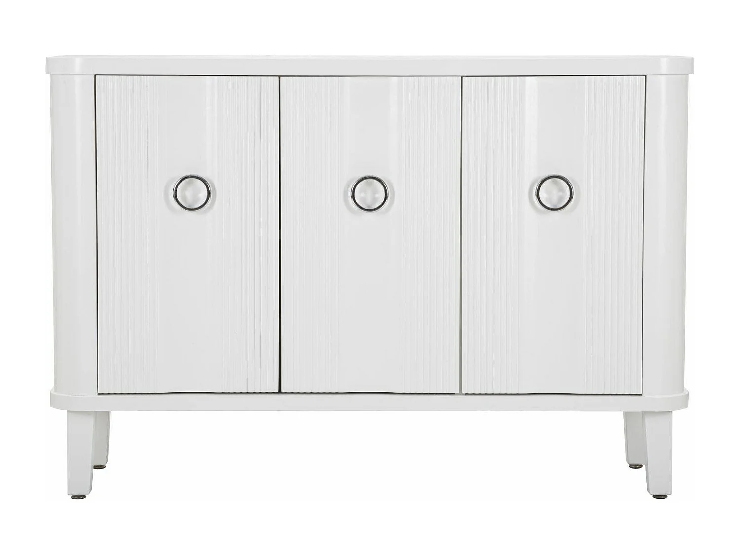Aparador Lewis, Buffet de sala, Aparador de sala, Despensa de cozinha, 120x40 h84 cm, Branco