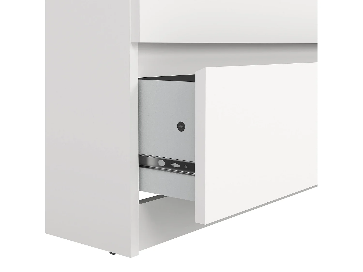 Abacadabra dressoir, Woonkamerbuffet, Woonkamerdressoir, Keukenkast, 154x50 h70 cm, Wit