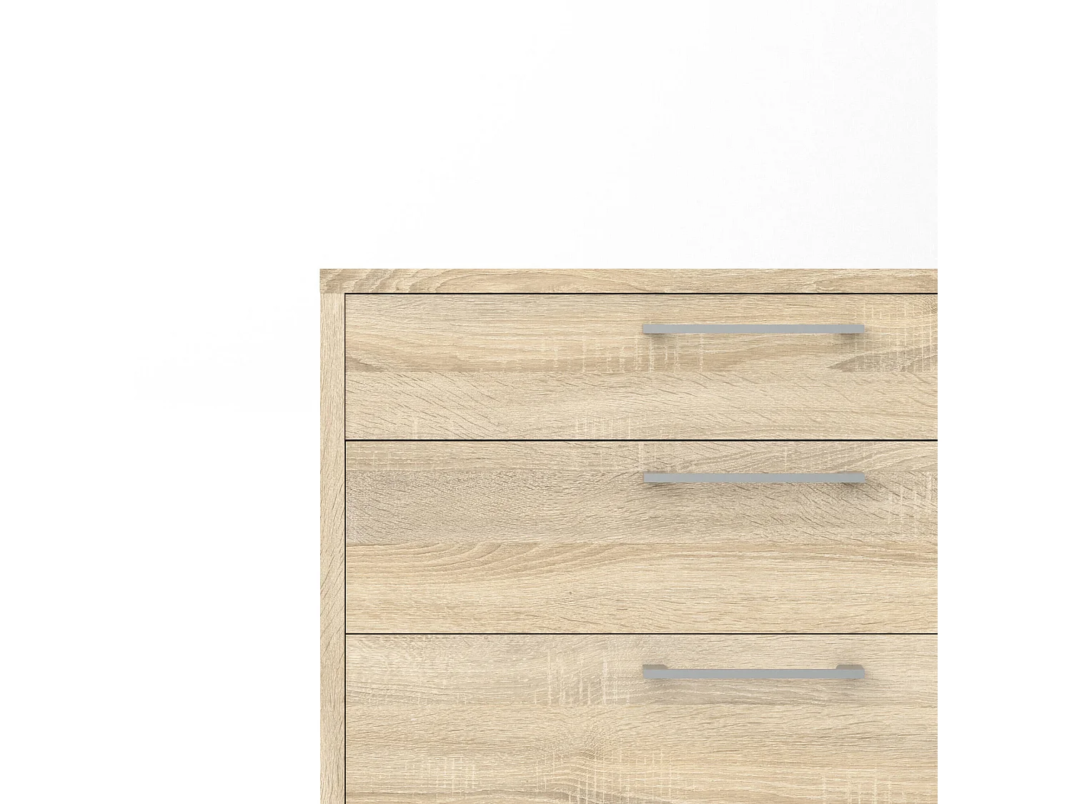 Buffet Anghiari, Buffet du salon, Commode de salon, Garde-manger de cuisine, 89x40 h113 cm, Chêne