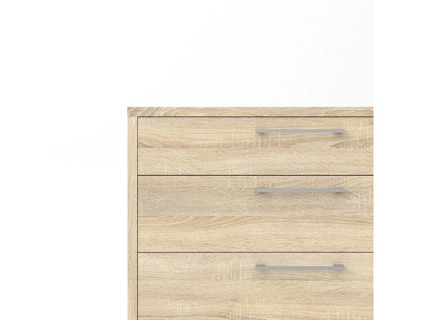 Kommode Anghiari, Wohnzimmerbuffet, Wohnzimmer-Sideboard, Moderne Küchen-Speisekammer, 89x40 h113 cm, Eiche