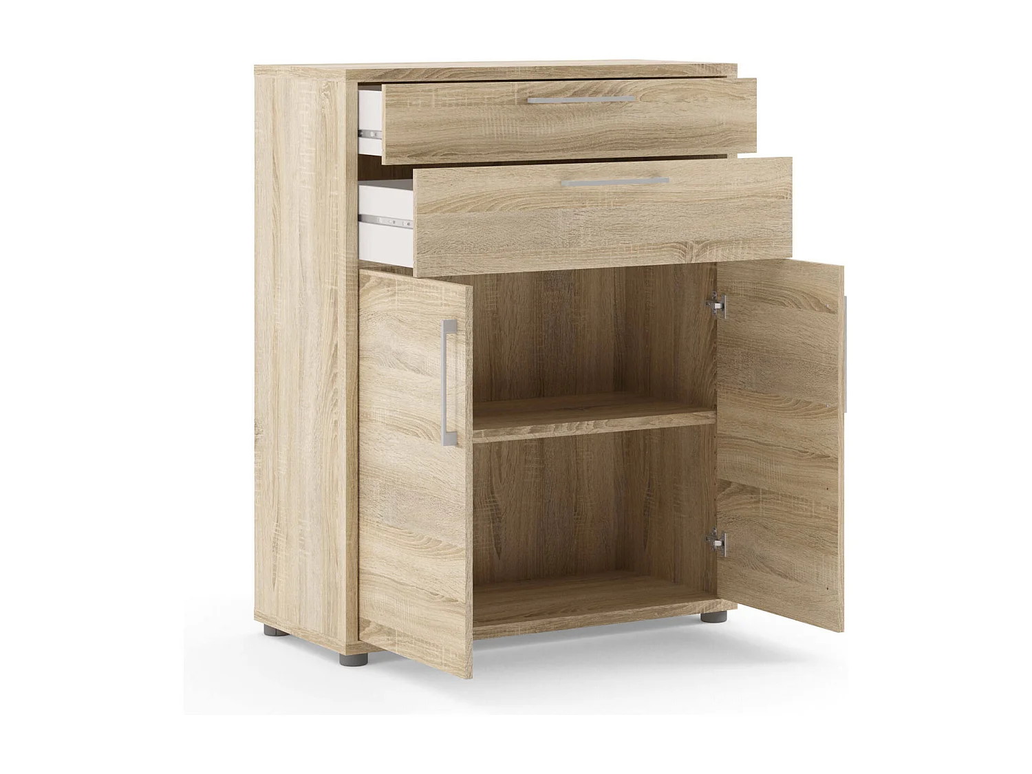 Dmora - Credenza Agra, 89x40 h113 cm, Quercia