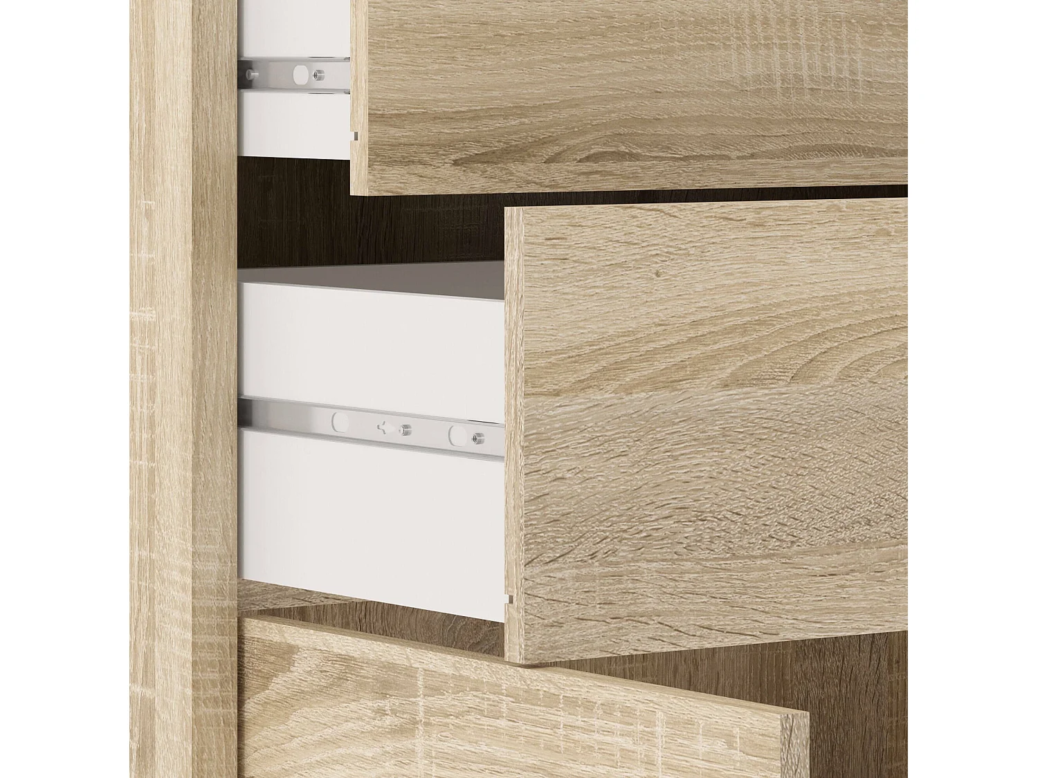 Dmora - Credenza Agra, 89x40 h113 cm, Quercia