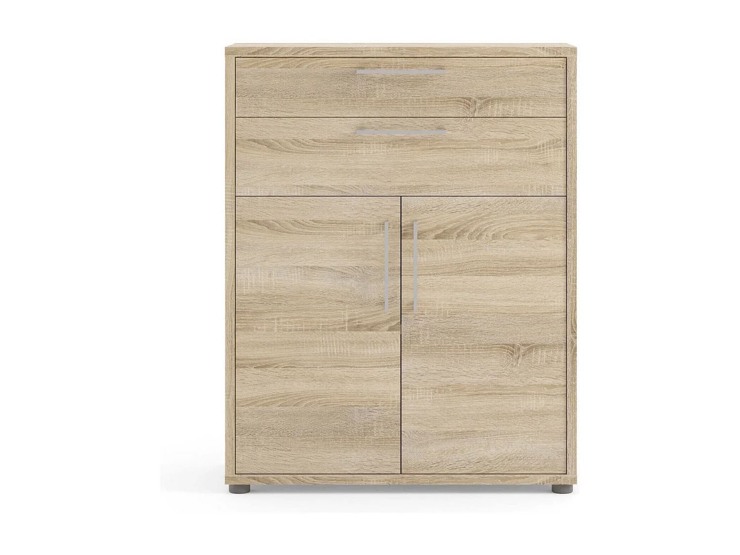 Buffet Agra, Buffet du salon, Commode de salon, Garde-manger de cuisine, 89x40 h113 cm, Chêne