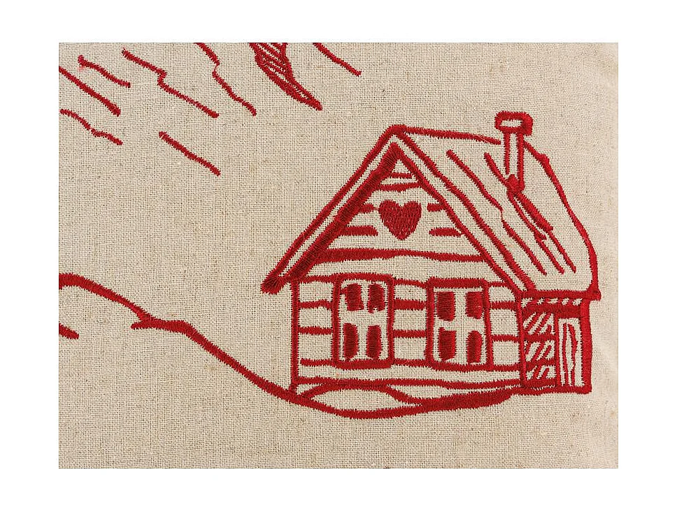 Coussin en lin et coton La vie de Chalet