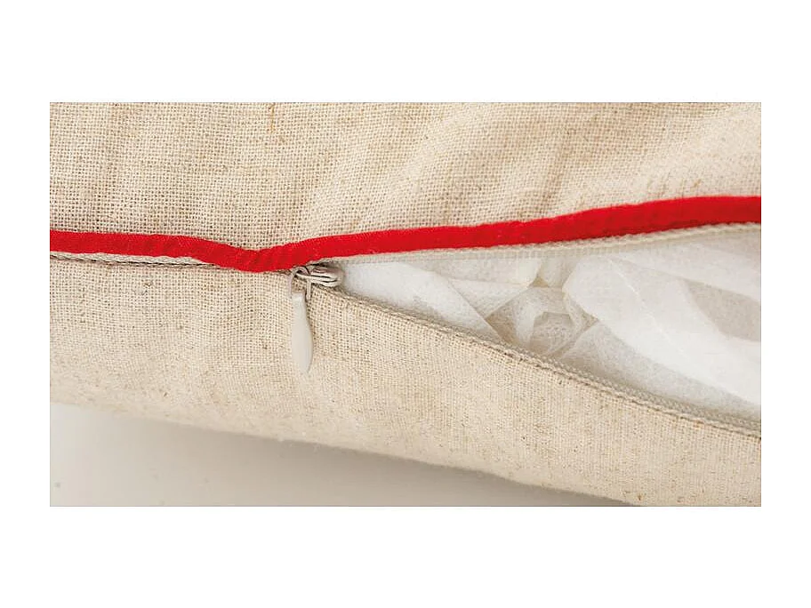 Coussin en lin et coton La vie de Chalet