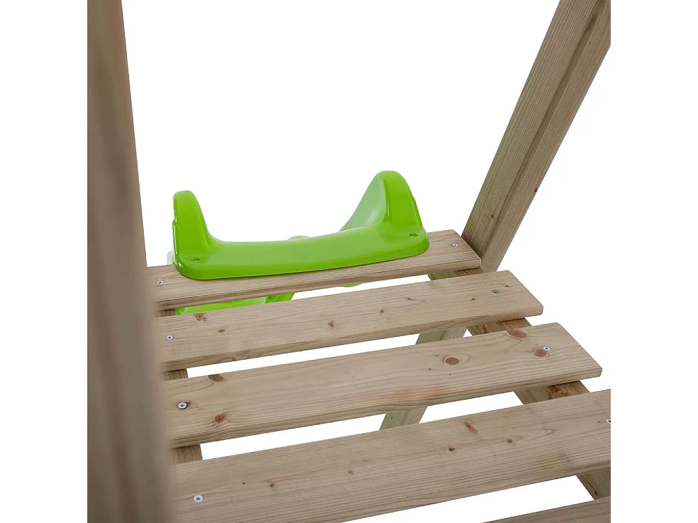 Portique avec 2 balançoires et une glissière Forest