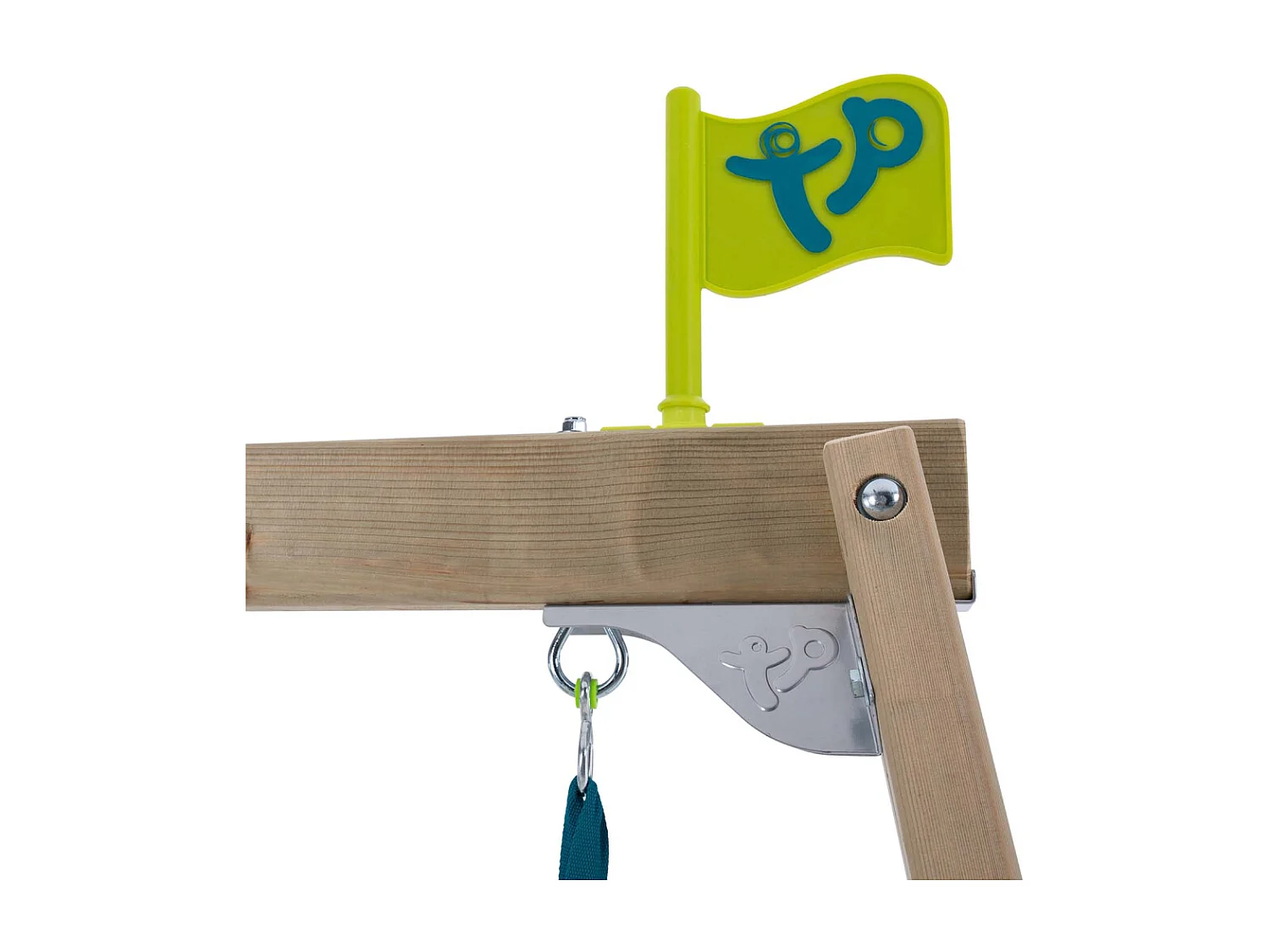 Portique avec 2 balançoires et une glissière Forest