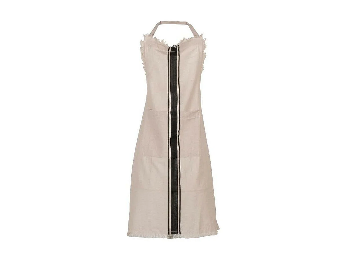 Tablier en coton et flex Beige / Crème