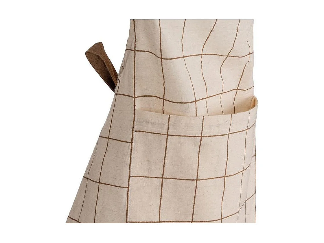 Tablier en coton et flex Carreaux Fins