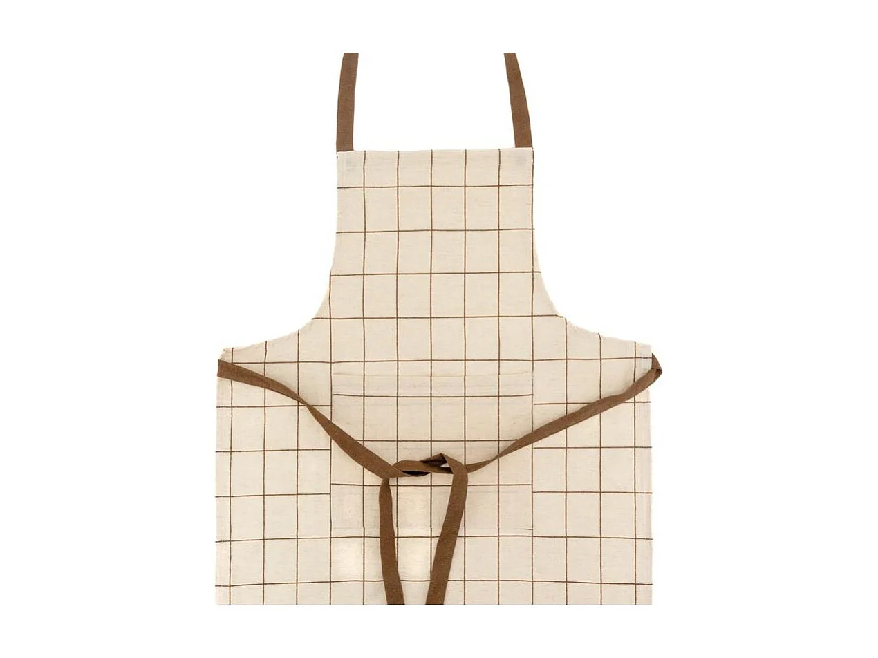 Tablier en coton et flex Carreaux Fins