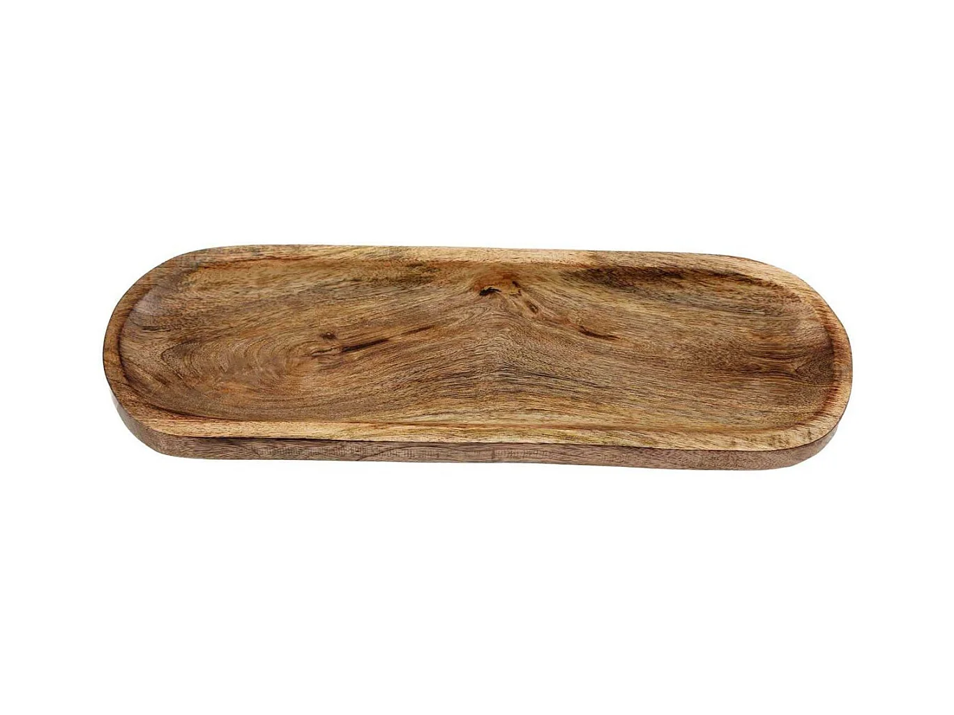 Plateau de présentation en bois de manguier 38 x 12.5 x 2.5 cm