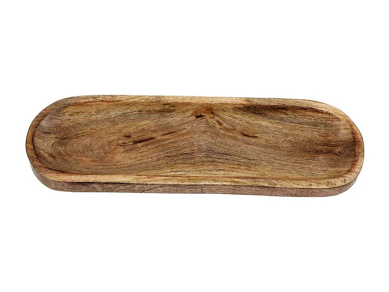 Plateau de présentation en bois de manguier 38 x 12.5 x 2.5 cm