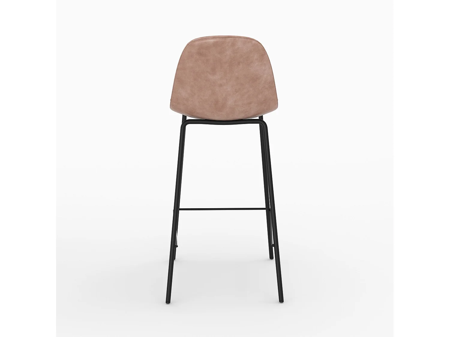 Pack 4 chaises pour îlot central taupe et gris/noir 65 cm - Henrik