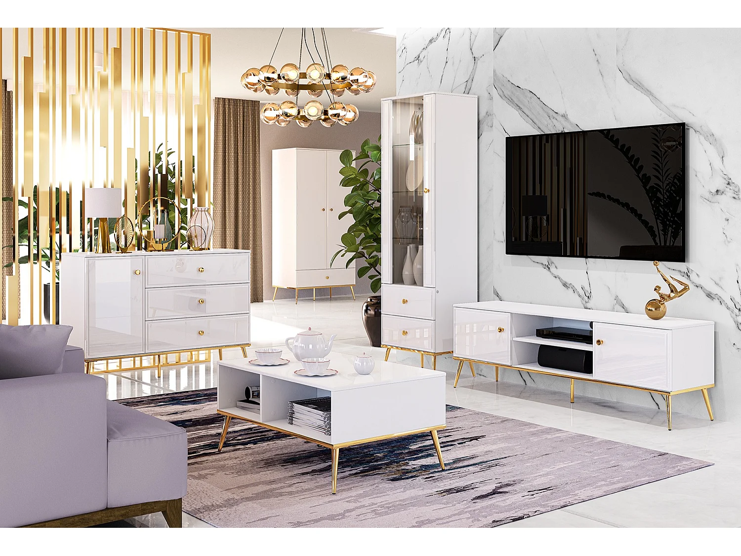 Armoire à deux portes - 92 cm - blanc - DARRBY