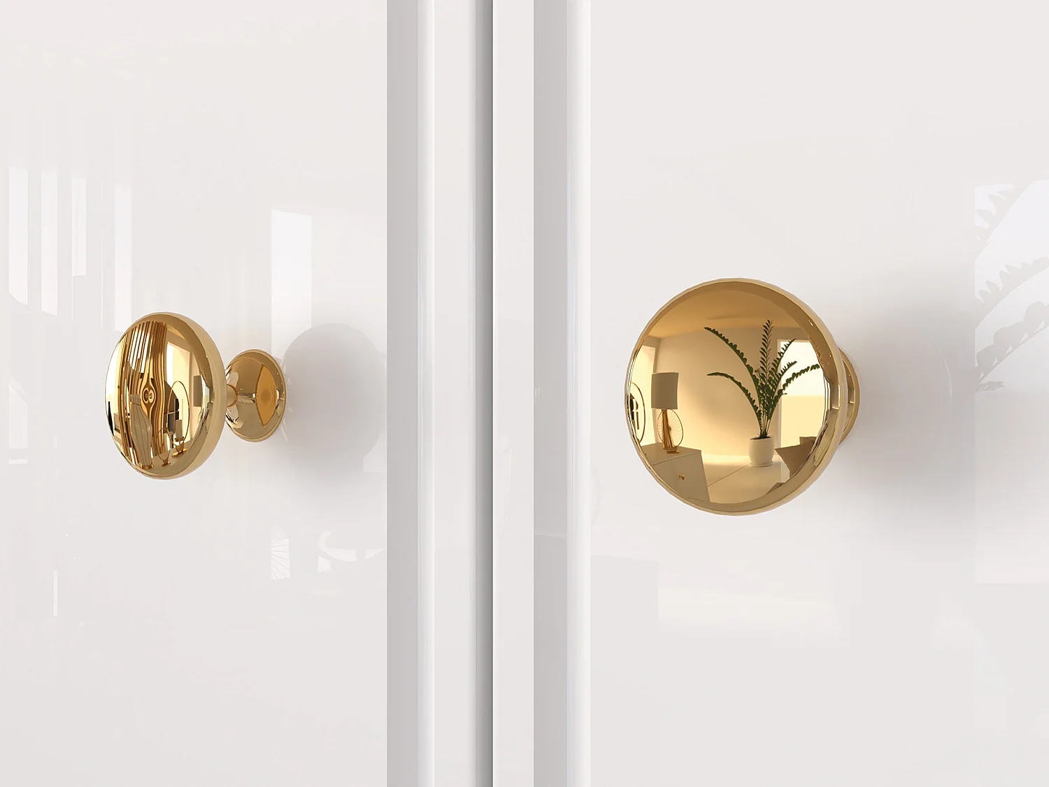 Armoire à deux portes - 92 cm - blanc - DARRBY