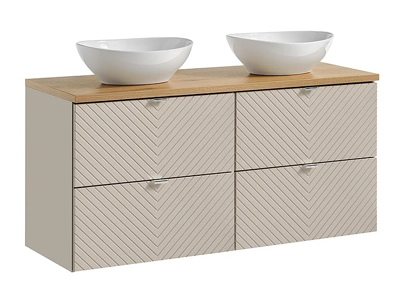 Mueble doble lavabo 120cm Manoa Cachemira y madera