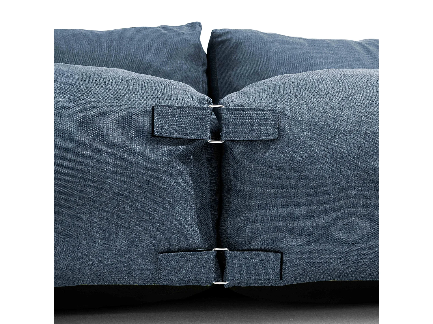 Canapé d'angle modulable 5 places bleu pacific - Mixi