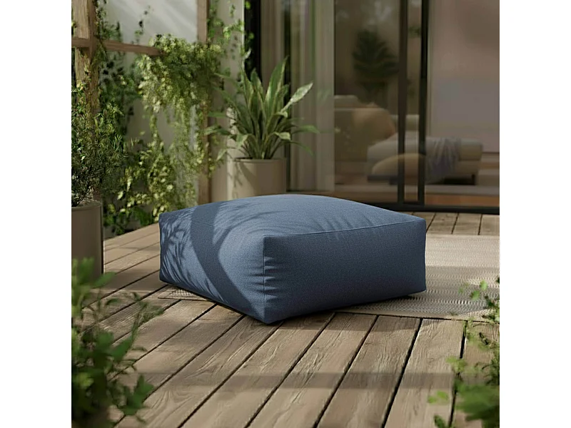 Poef voor modulaire bank Pacific Blue