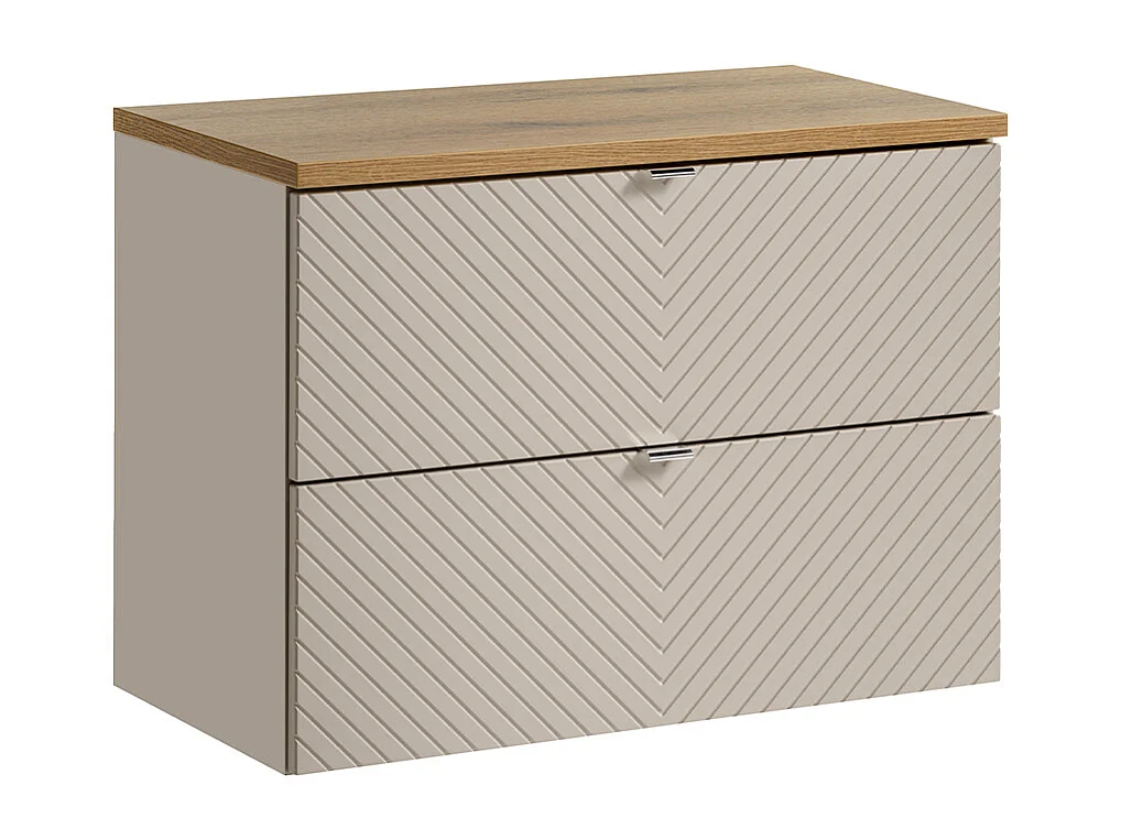 Tvättställsskåp 80cm 2 lådor Tvättställsskåp Manoa Kashmir och trä