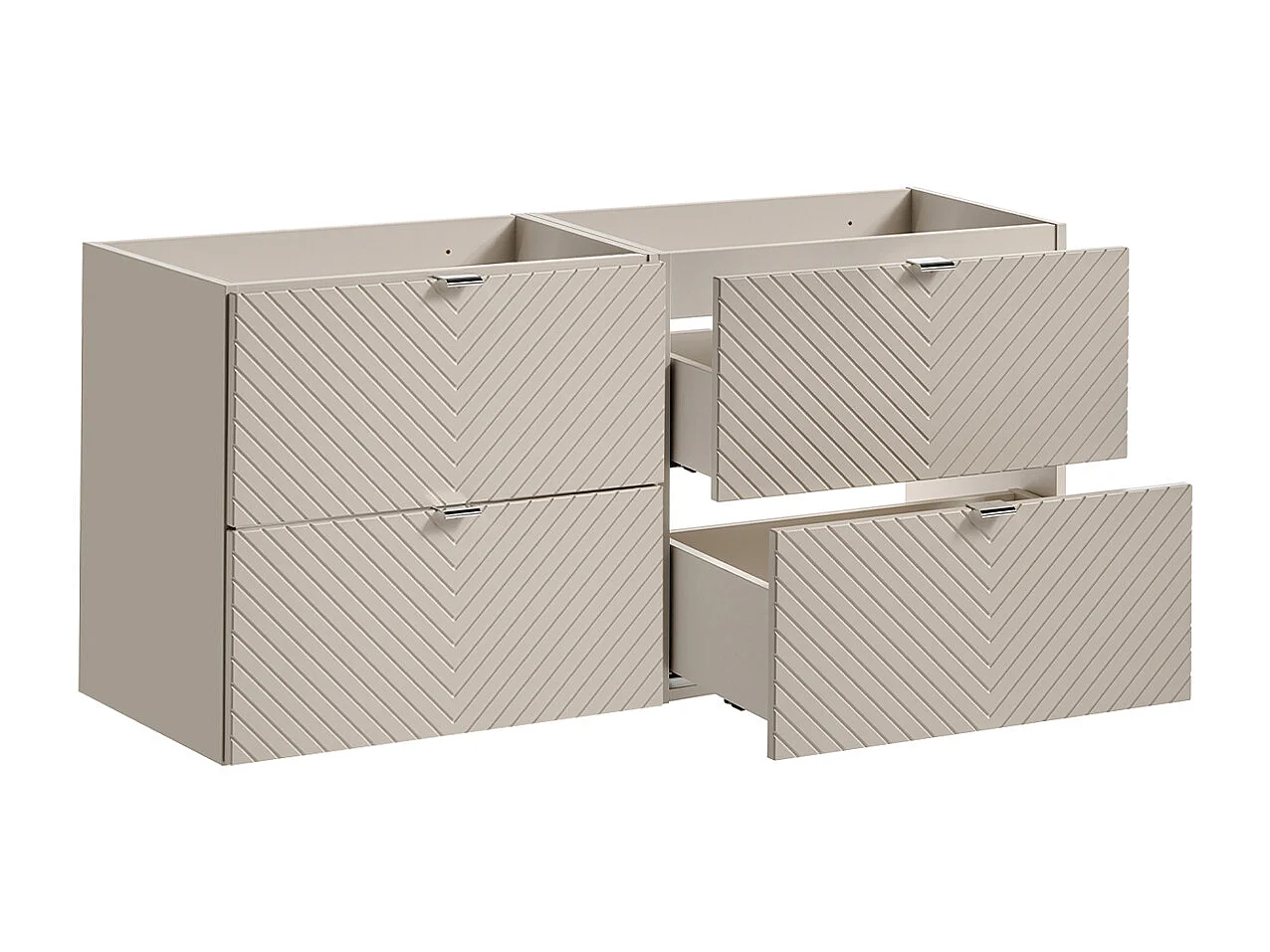 Meuble underskab 120cm 4 skuffer Manoa Kashmir