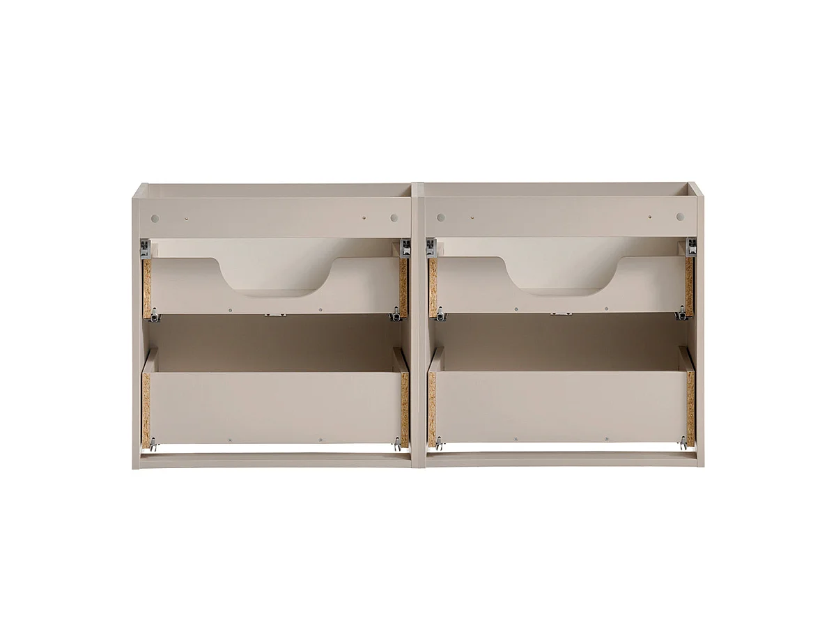 Meuble sous-vasque 120cm 4 tiroirs Manoa Cachemire