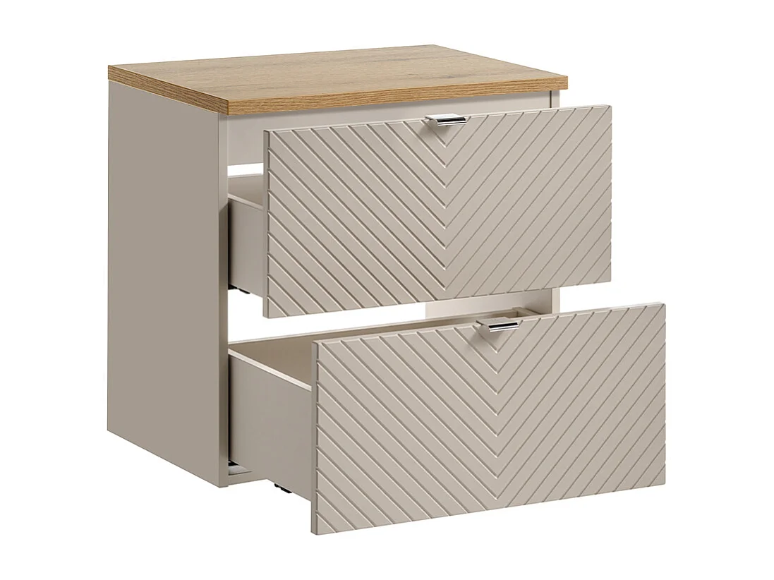 Manoa 60cm wastafelmeubel Kasjmier en hout