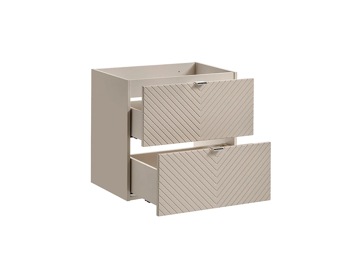 Meuble sous-vasque 60cm 2 tiroirs Manoa Cachemire