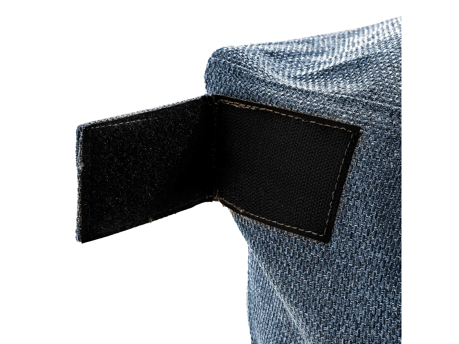 Fauteuil d'angle pour canapé modulable bleu pacific - Mixi