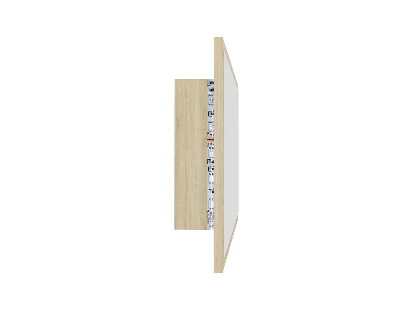 Miroir led de salle beige 80 x 8.5 x 37 cm 02_0006963