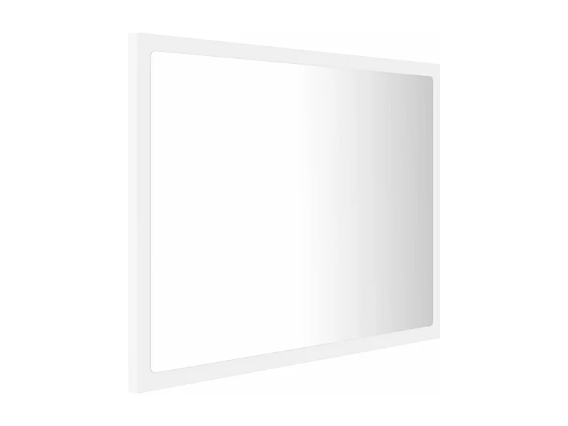 Espejo de baño LED 60 x 8,5 x 37 cm acrílico blanco 02_0006981