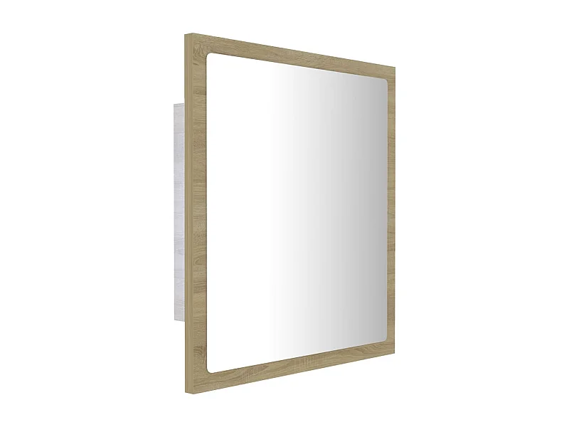 Espelho LED para banheiro 40 x 8,5 x 37 cm carvalho acrílico 02_0006961