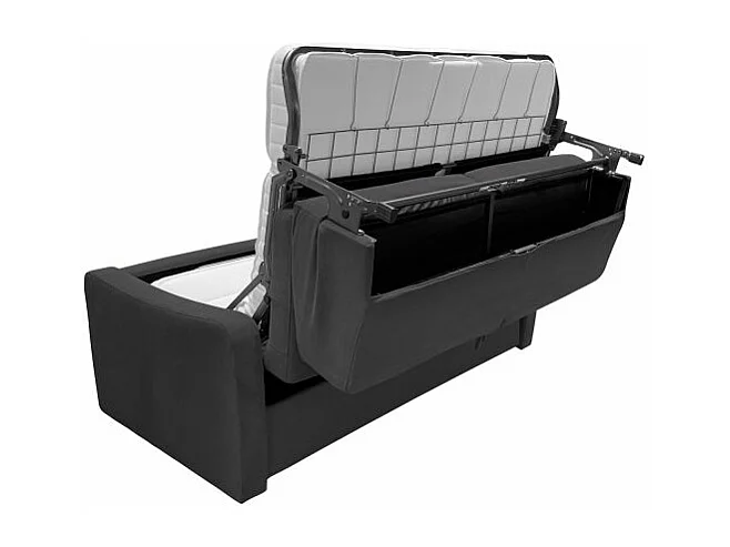 Narcisse Canapé convertible 3 places Gris anthracite Diva Literie 140cm