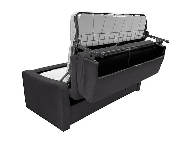 Narcisse Canapé convertible 3 places Gris anthracite Diva Literie 140cm