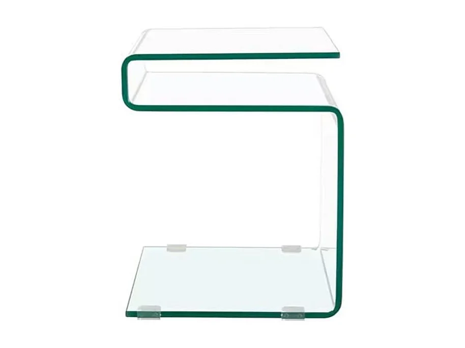 Bout de canapé S en verre