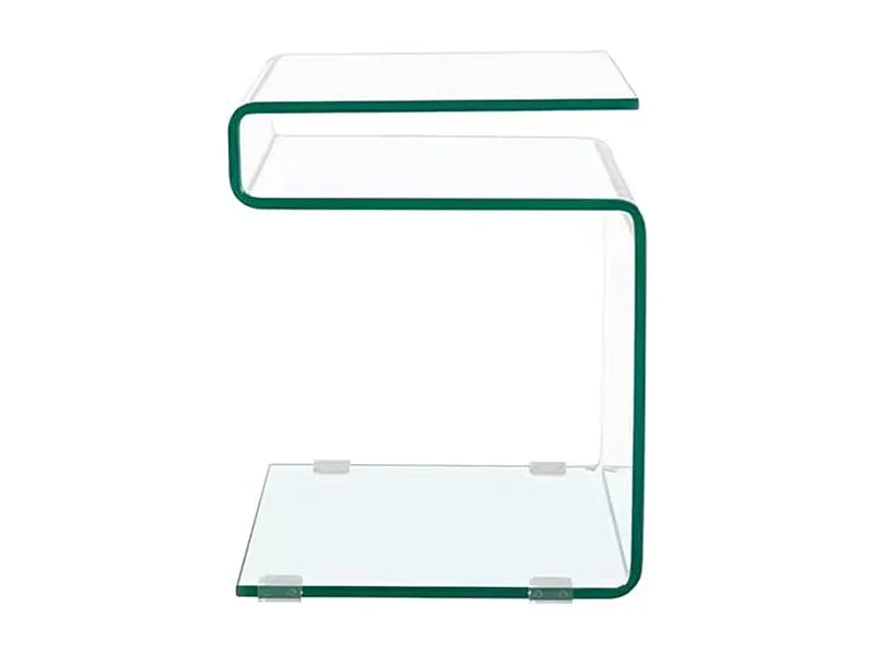 Bout de canapé S en verre