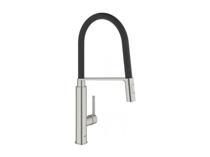 GROHE Keukenkraan met Hoge Uitloop en Uittrekbare Handdouche Supersteel