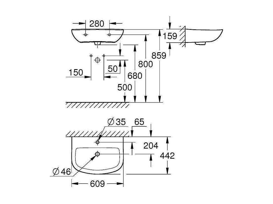 GROHE - Lavabo 60 cm