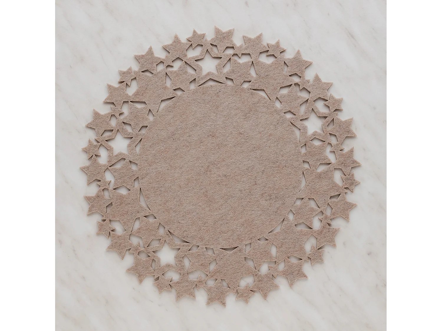 Dekoratives Tischset Stille Beige 38 cm