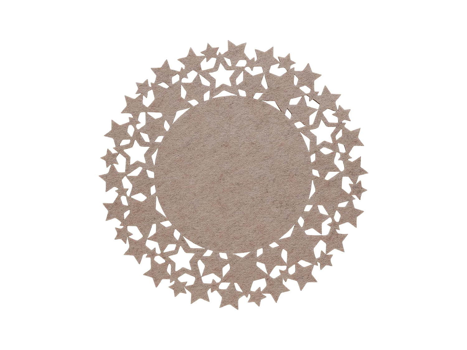 Set de Table Décoratif Stille – Feutre Beige Moyen 38 cm