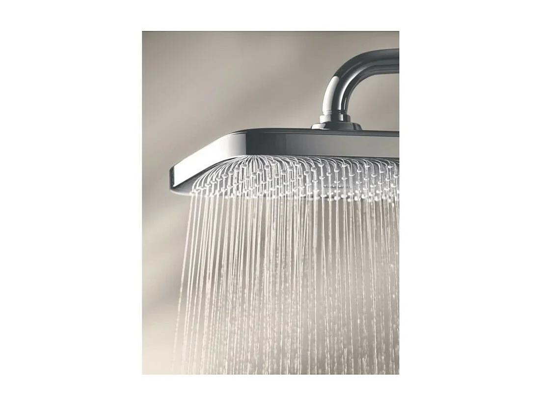 Sufitowa głowica prysznicowa GROHE Vitalio Comfort 250 Cube, 1 strumień, kwadratowa 250mm, chromowana, szybki montaż