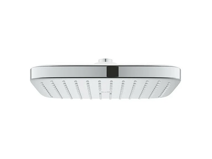 GROHE Vitalio Comfort 250 Cube douchekop, 1 straal, vierkant 250mm, verchroomd, snelle installatie